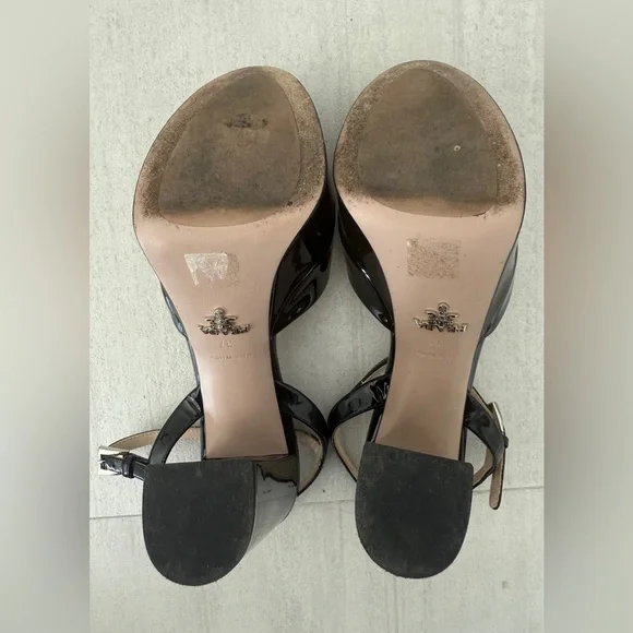 Prada Black High Platform Sandals size 37 - Picture 6 of 6